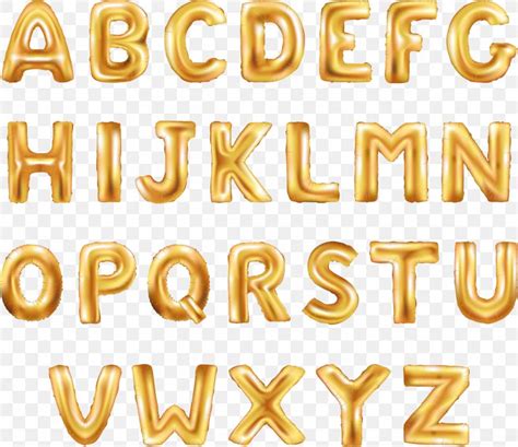 Balloon Letter Stock Photography Font, PNG, 1598x1383px, Gold, Alphabet ...