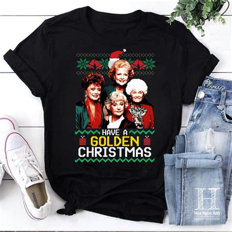 The Golden Girls Golden Christmas Classic Vintage T-shirt, the Golden ...