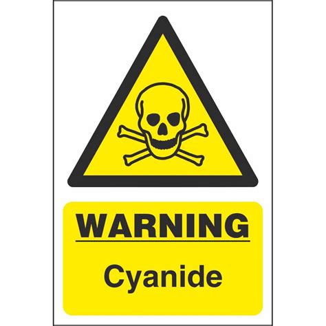 Cyanide Warning Signs | Chemical Hazards Workplace Safety Signs