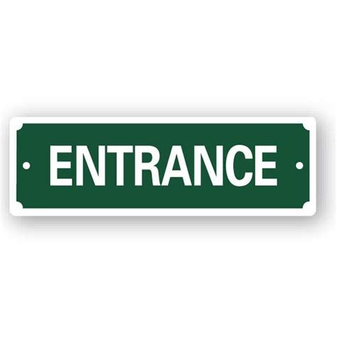 Entrance sign, 200x65mm