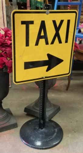 Taxi Sign ⋆ Movie Prop Rentals