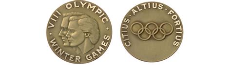 Squaw Valley 1960 Olympic Medals - Design, History & Photos