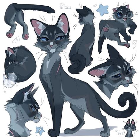 graypillow on Instagram: “bluestar! #digitalart #drawing #art #cat # ...