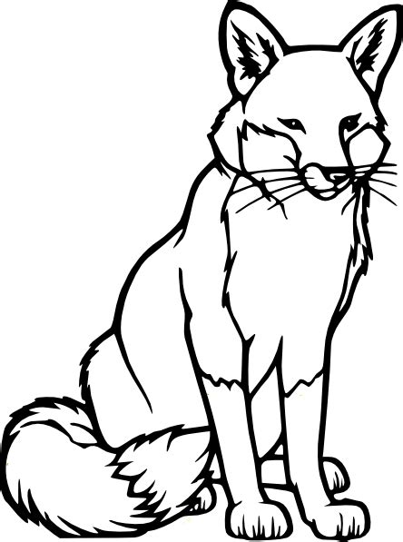 Fox Head Outline - ClipArt Best