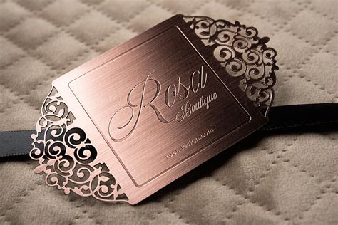 Copper Metal Business Cards | RockDesign.com