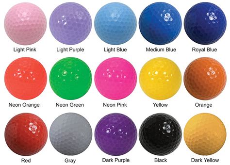 Colored Golf Balls - Blank Non Imprinted | pargolf.com