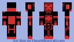 red creeper Minecraft Skin