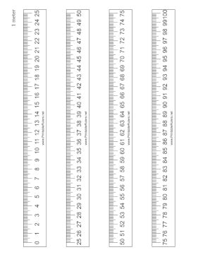 Meterstick Large Print - Printable Ruler