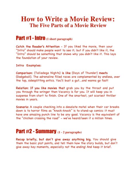 Lessons I Learned From Info About How To Write A Film Review Gcse ...