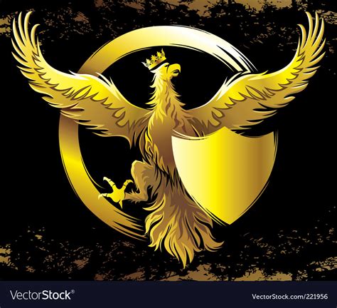 Golden eagle Royalty Free Vector Image - VectorStock