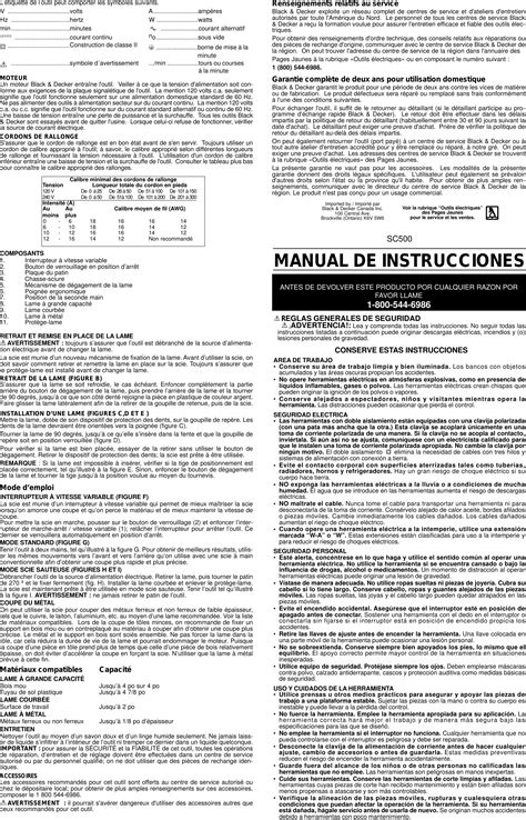 Black And Decker Navigator 613014 01 Instruction Manual SAW UPDATE