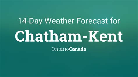 Chatham-Kent, Ontario, Canada 14 day weather forecast