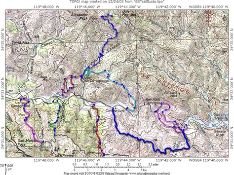 SantaBarbaraTrailGuide.com - Paradise Trail Maps