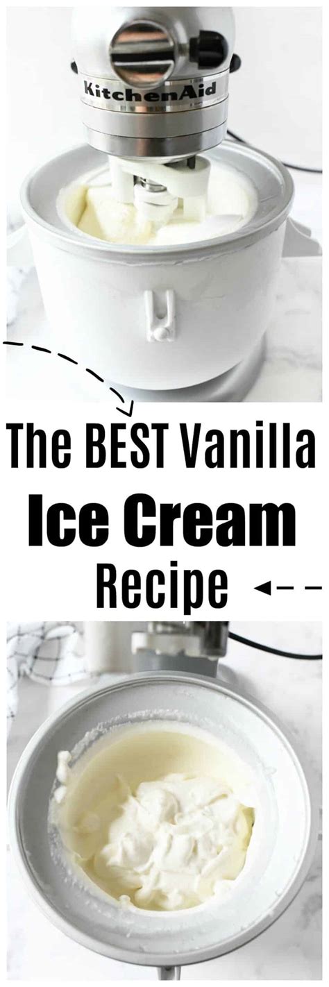 Kitchenaid Vanilla Ice Cream Maker Recipe! {Super Easy and Delicious}