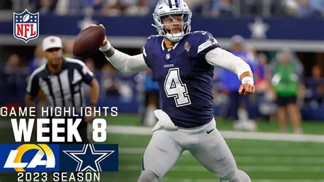 Los Angeles Rams vs. Dallas Cowboys Game Highlights | NFL 2023 Week 8 ...