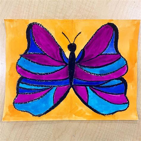 Symmetrical Butterflies Art Project — Mme Marissa