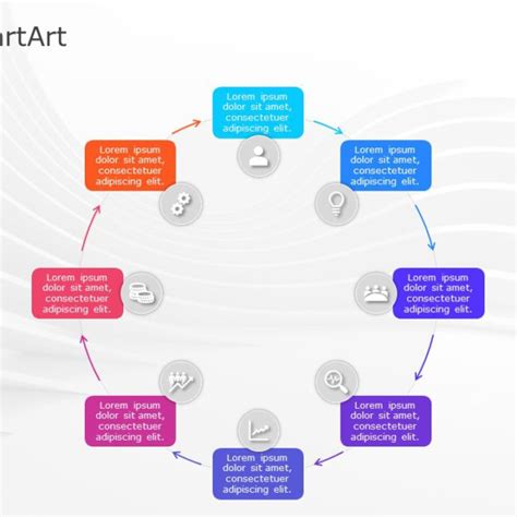 SmartArt Cycle Continuous Cycle 8 Steps