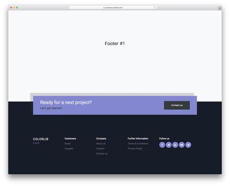 20 Best Free Bootstrap Footer Examples 2021 – Avasta