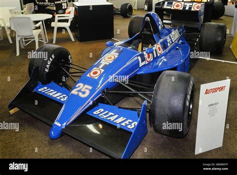 Ligier JS31 Formula One car on display at THE RACING CAR SHOW 1989 SHOW ...