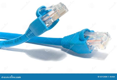 Twisted Pair-a Cable That Is Used For Mounting Rj-45 Networks Stock ...