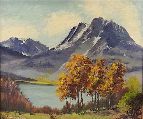 Mountain Landscape Oil Painting | Chairish