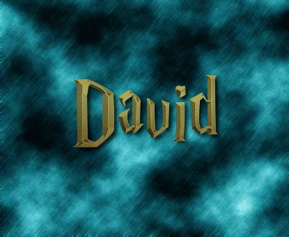 David Logo | Free Name Design Tool from Flaming Text