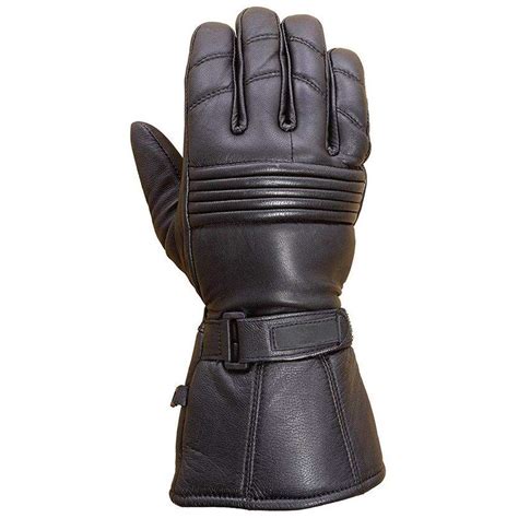 Mens Premium Sheep Leather Winter Motorcycle Biker Riding Gloves