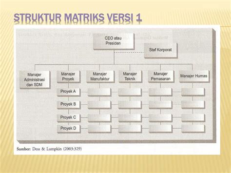 Struktur Organisasi Matriks Adalah