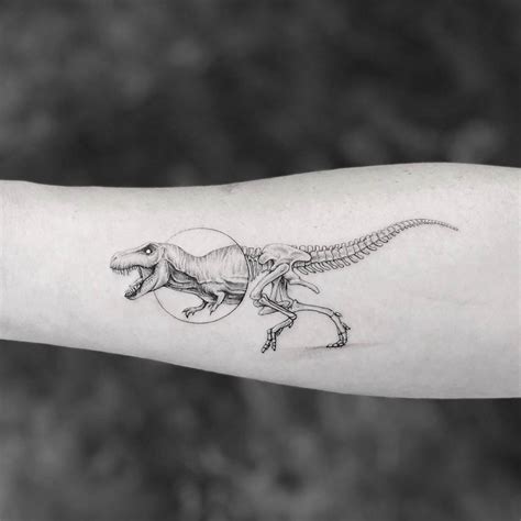 Share more than 77 dinosaur skeleton tattoo best - thtantai2