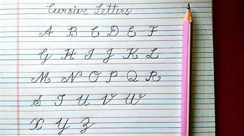 Cursive ABCD Capital letter in cursive, Capital letters A to Z, Cursive ...