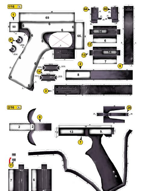 Gun Papercraft Papercraft Pdo File Template for Warhammer 40k Heavy ...