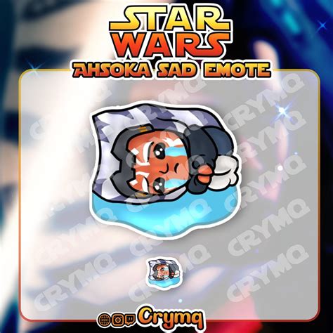 Ahsoka Sad Cute Star Wars AHSOKA Emote - Etsy