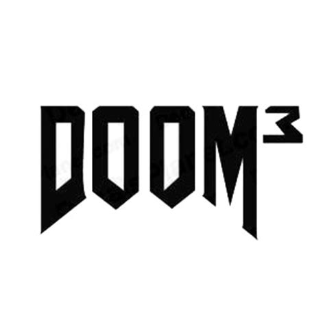 Doom 3 logo famous logos decals, decal sticker #1729