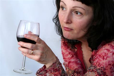 Woman drinking wine stock photo. Image of attractive, feminine - 2300590