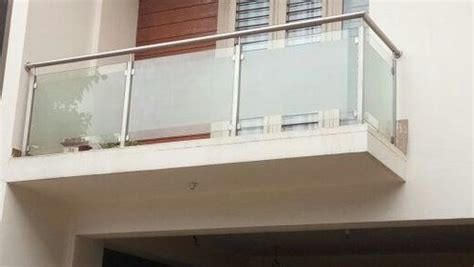 Tempered Glass Balcony Railing, For Home at Rs 1850/running feet in ...