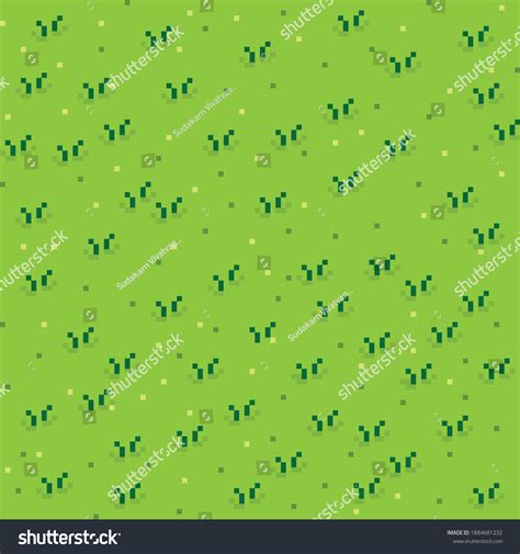 Grass Pixel Art Background Grass Texture Stock Vector (Royalty Free ...