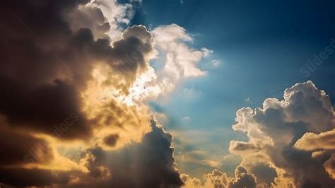 CloudsCloudsSunsetScenerySkyBackground Powerpoint Background For Free ...