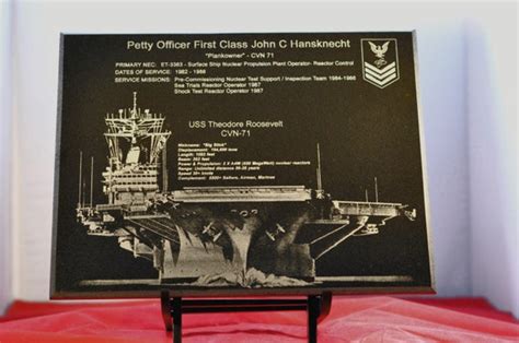 Personalized Military Service Plaque