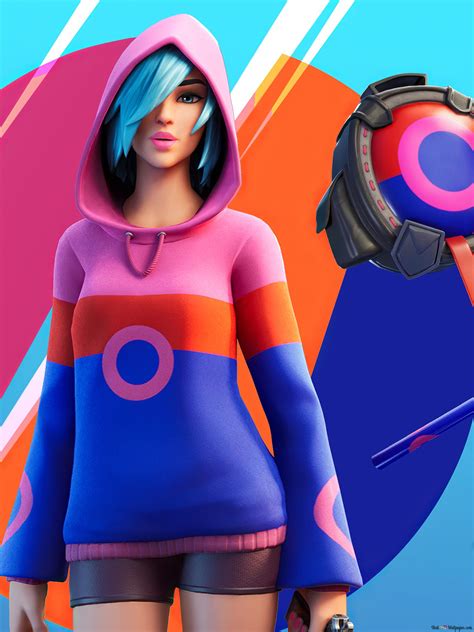 Fortnite crayz girl characters 4K wallpaper download