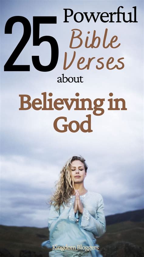 25 Bible Verses About Believing in God