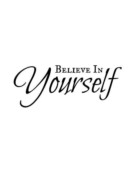 CJO Photo: Printable Word Art 8x10: Believe in Yourself