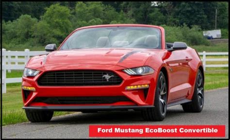 Ford Mustang EcoBoost Convertible Specs, Price, Top Speed, Mileage, Review