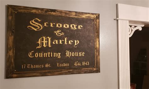 Scrooge & Marley wall sign | Etsy