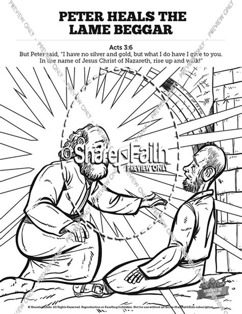 Acts 3 Peter Heals the Lame Man Kids Bible Stories | Kids Bible Stories