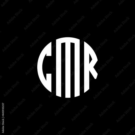 CMR letter logo design. CMR letter in circle shape. CMR Creative three ...