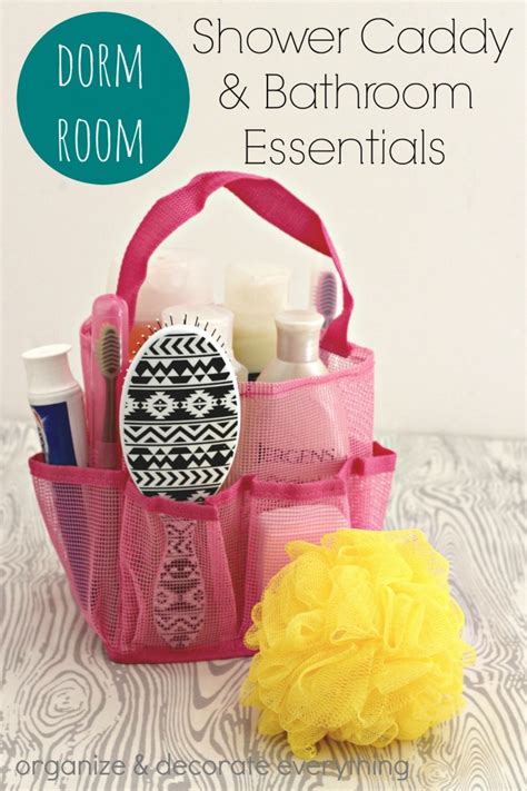 Dorm Room Shower Caddy and Bathroom Essentials - Organize and Decorate ...