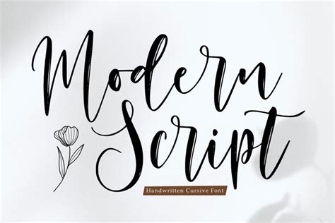 Modern Script - A Handwritten Cursive Font