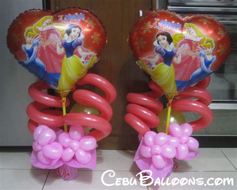 Centerpieces – Disney Princess | Cebu Balloons and Party Supplies