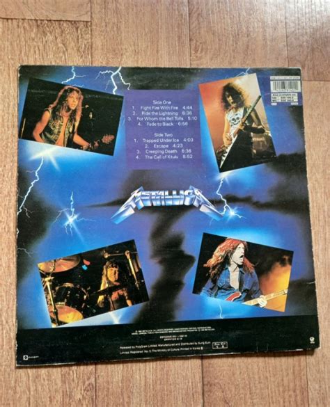 Metallica - Ride the Lightning Vinyl Photo | Metal Kingdom