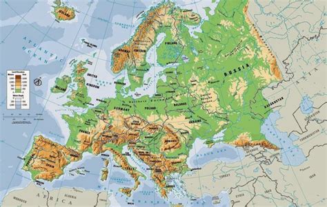 Physical Map Of Europe Maps Pinterest Geography | Images and Photos finder